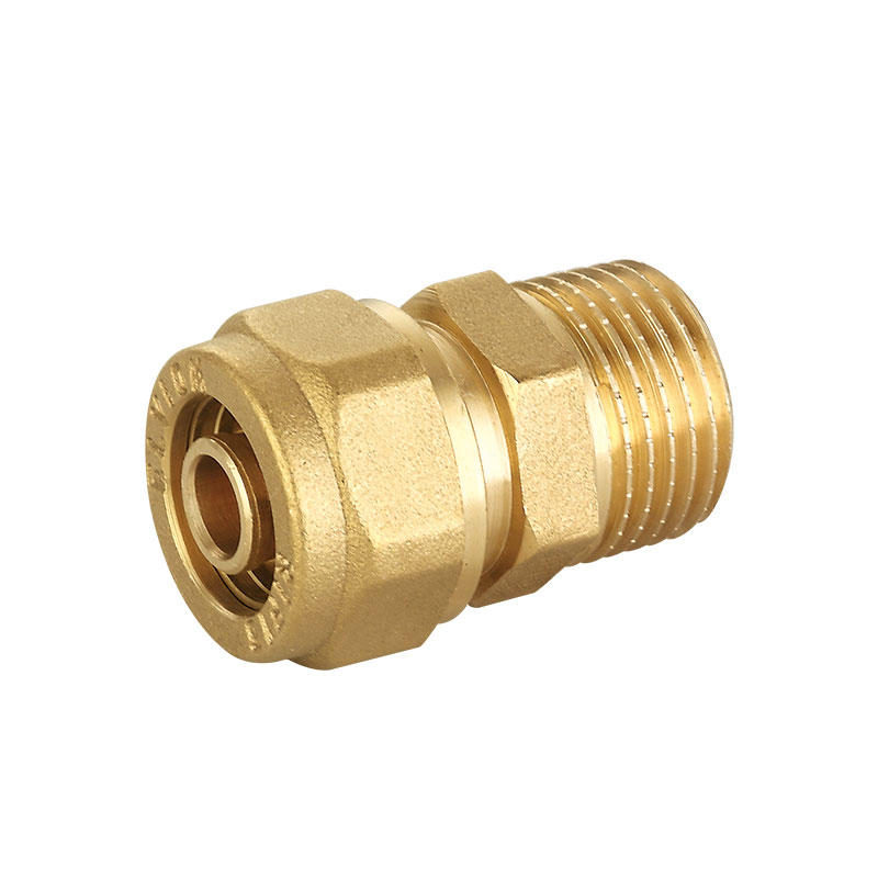 Male female brass plumbing pipe fitting AMT-1301