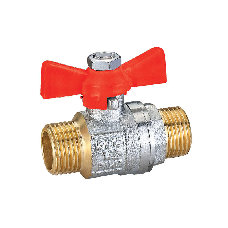Good price long handle M/M thread brass ball valve AMT-2003
