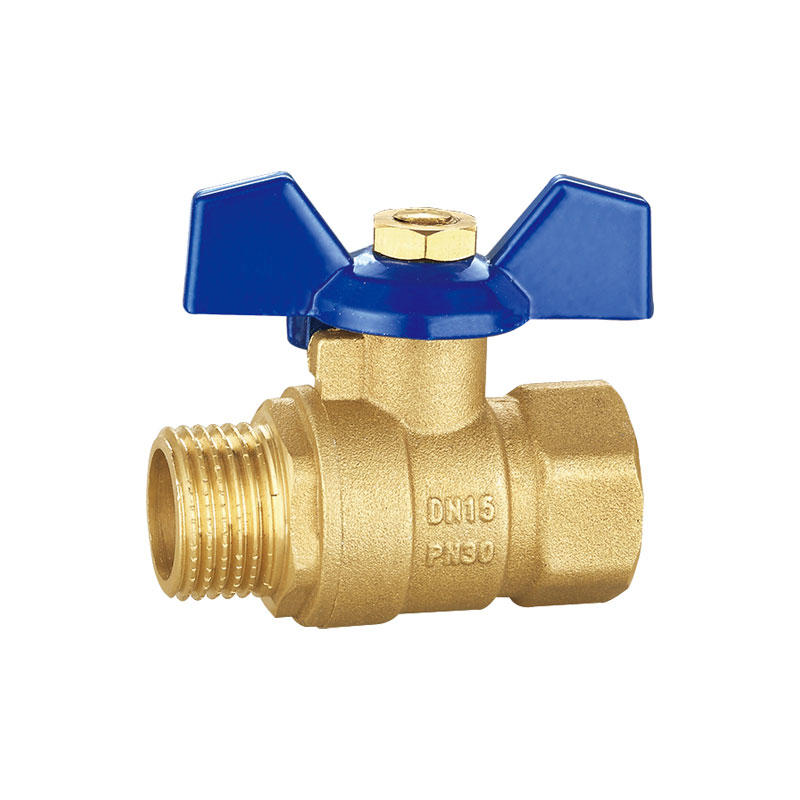 Brass full bore ball valve with long handle  AMT-2006