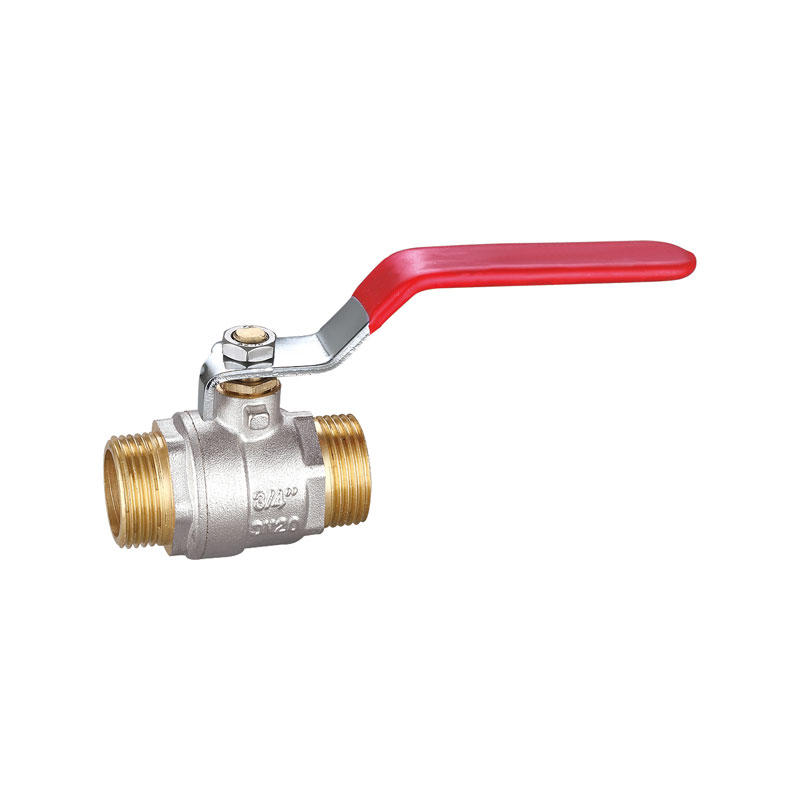 Brass ball valve with nickel plating  butterfly handle  AMT-2007