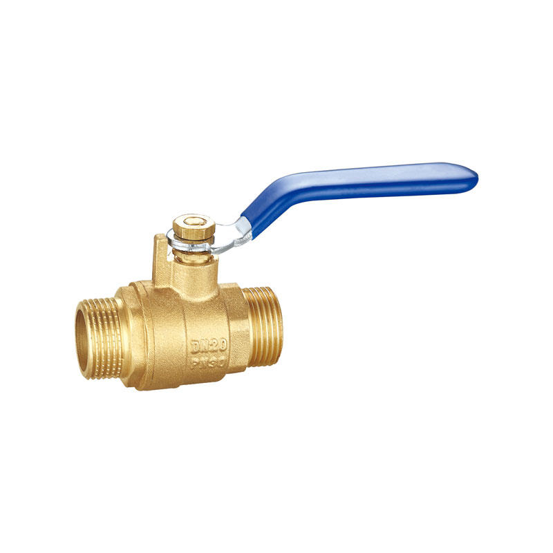 Brass ball valve with nickel plating  butterfly handle  AMT-2007