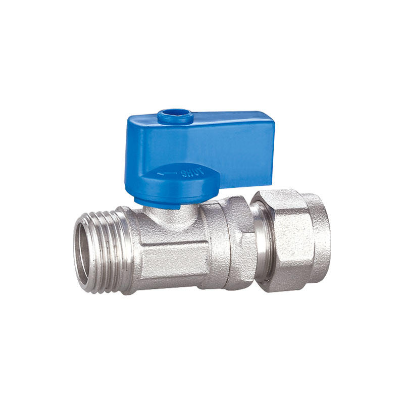 Straightway brass ball valve with live connector AMT-2028