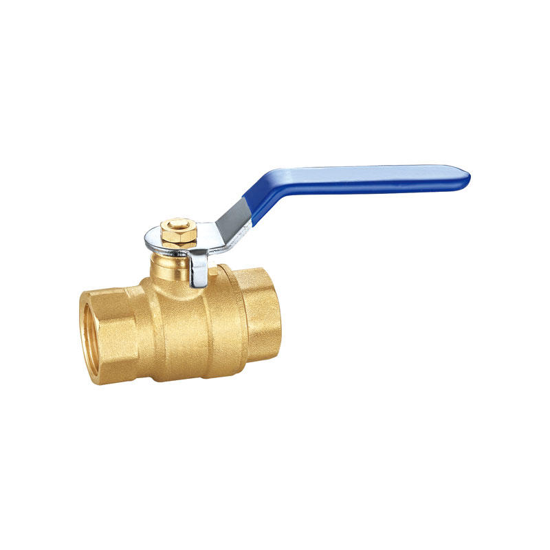 Forged brass full bore valve with plastic locked handle AMT-2060