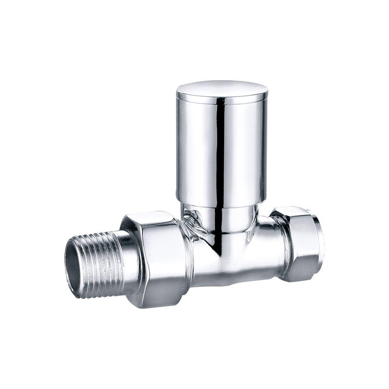 Brass straight radiator valve for floor heating system AMT-4021