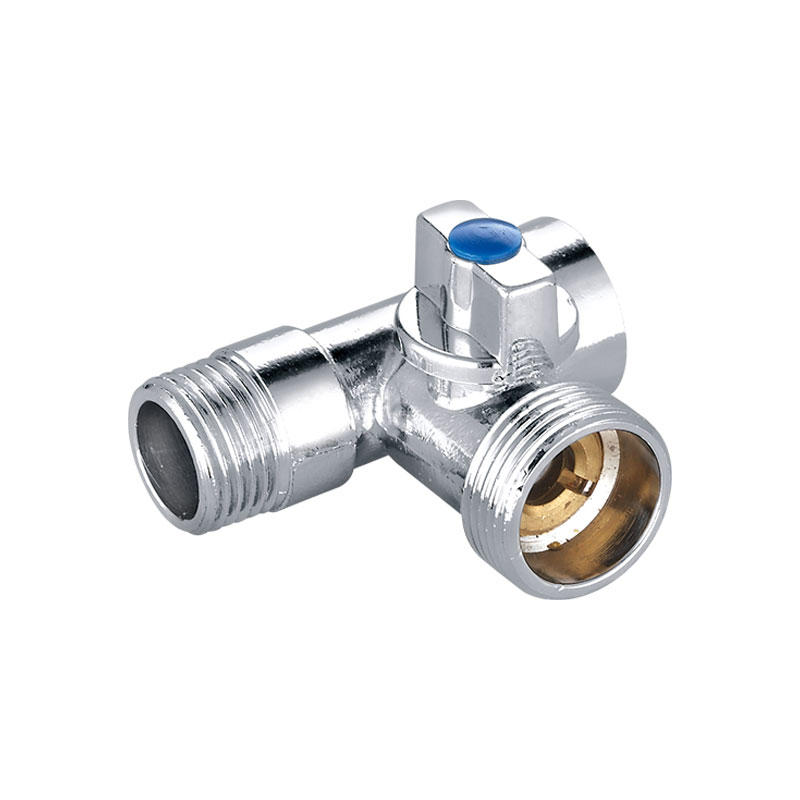 Brass three ways water diverter angle valve AMT-5004