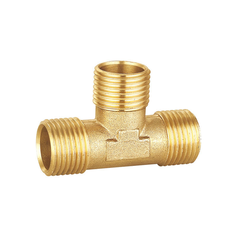 Male tee brass pipe fitting AMT-9016