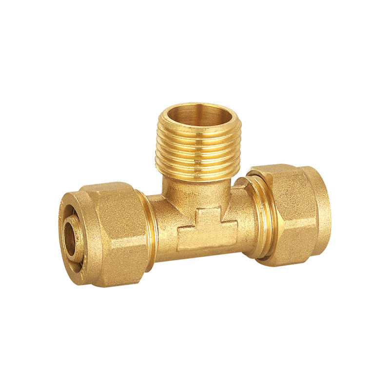 China supplier brass male thread tee brass fitting AMT-1307