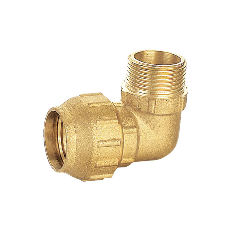 High quality 90 degree compression brass fitting AMT-1607
