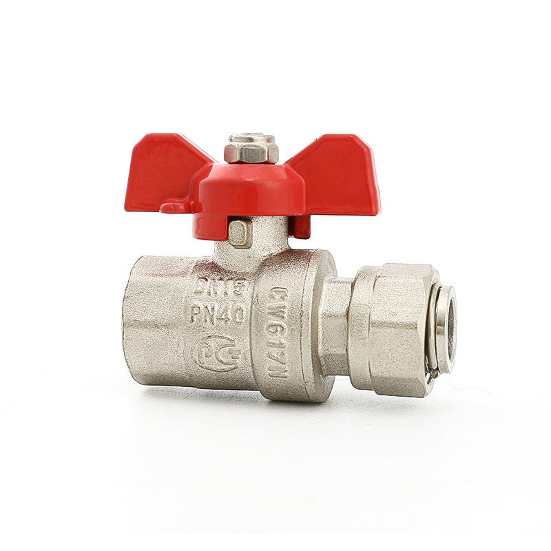 CE Certification butterfly handle brass ball valve AMT-2065