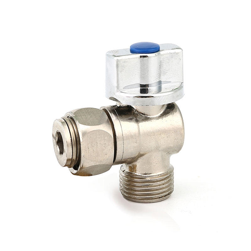 Adjustable quick open brass angle valve AMT-5020