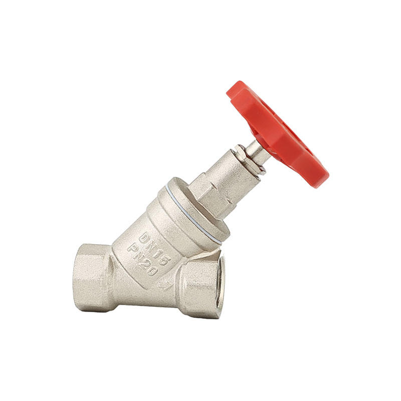 High quality brass t type stop check valve AMT-8010